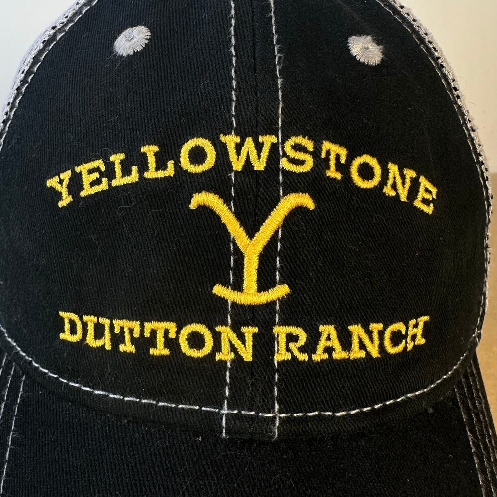 Yellowstone Paramount Baseball Cap Canvas Embroidered unisex Hat Mesh Velcro